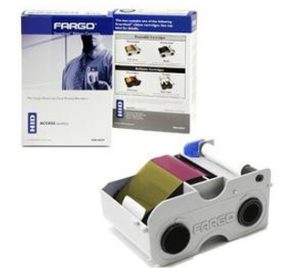 Ribbon Fargo original com cartucho para impressora de cartão PVC