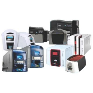 Diferentes modelos de impressoras de cartão PVC para emissão de crachás